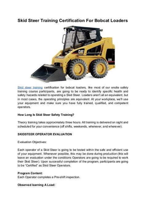 skid steer certification practice test|bobcat skid steer training quiz.